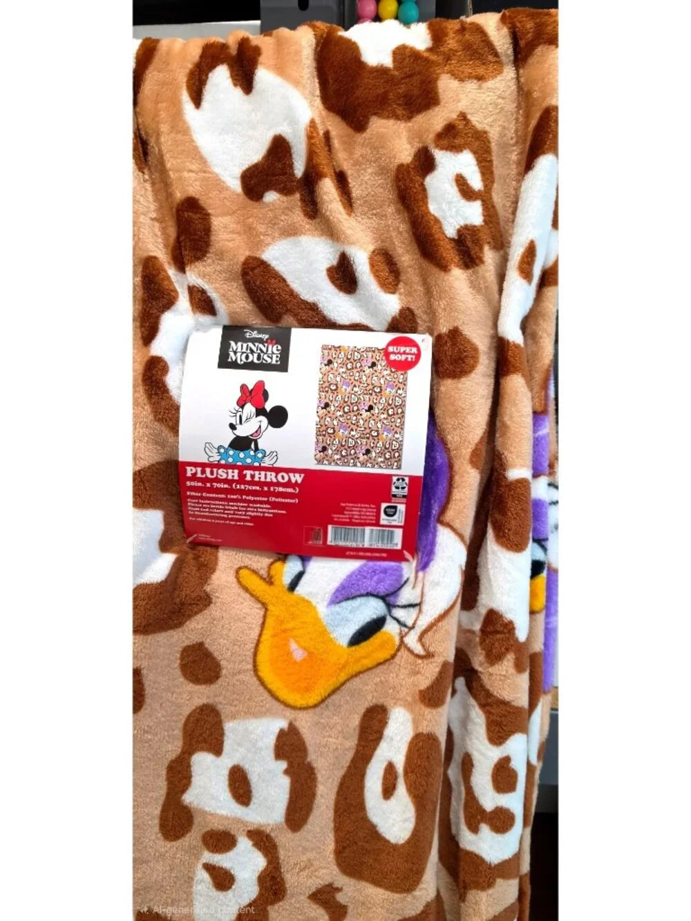 Minnie Mouse Hallowen Plush Throw Blanket